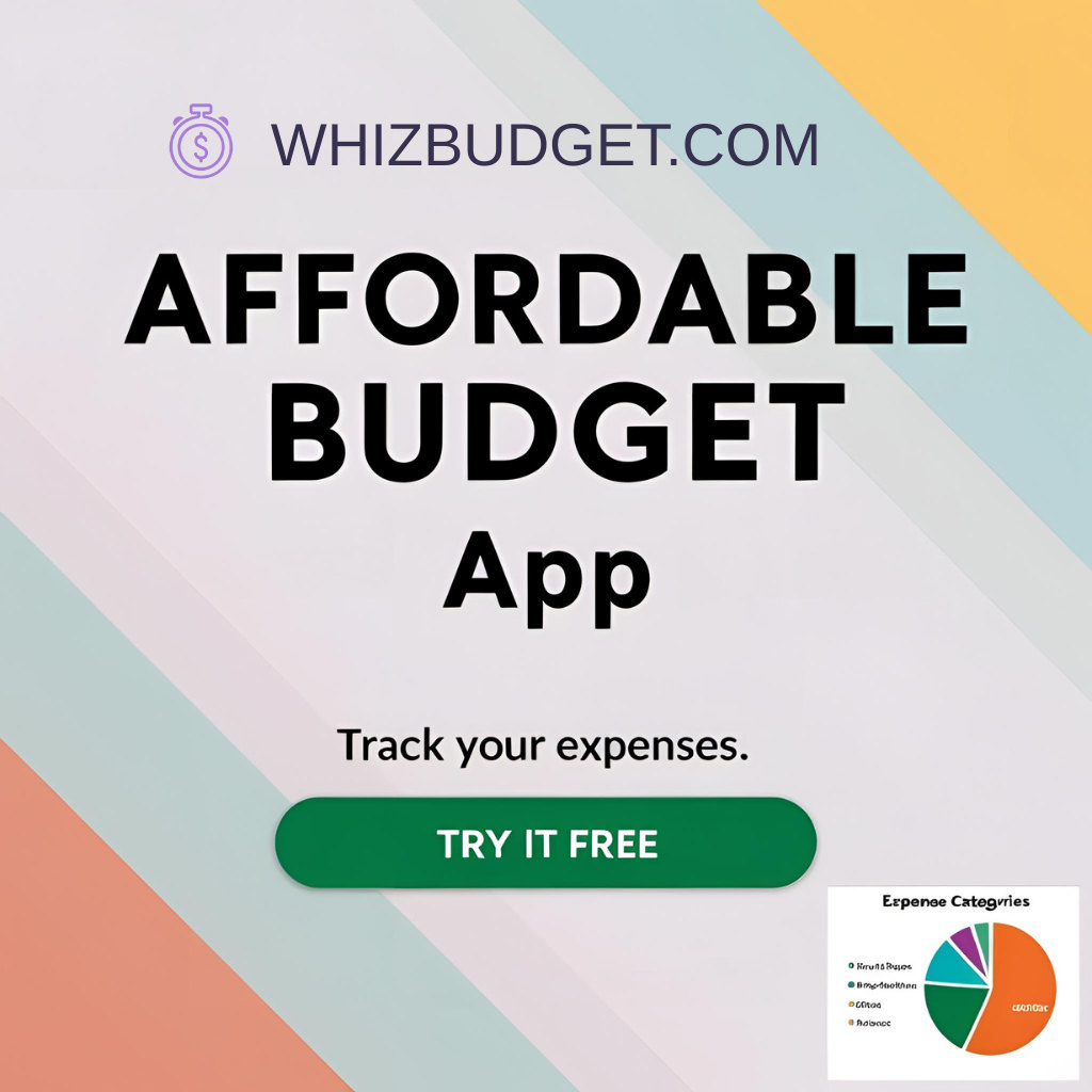 WhizBudget - Affordable budget app and personal expense tracker